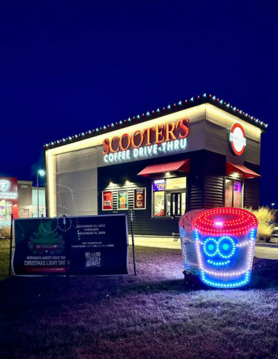 Magical Lights of Lincoln and Scooters Partnership for the Christmas lights show at the Lancaster event Center in Lincoln, NE